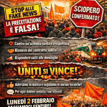 TRENORD - SCIOPERO CONFERMATO