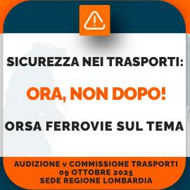 ORSA Ferrovie - Commissione Trasporti